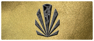 DNSEMP-L-602-BK-SH-GD Black Sunburst Shimmer Gold